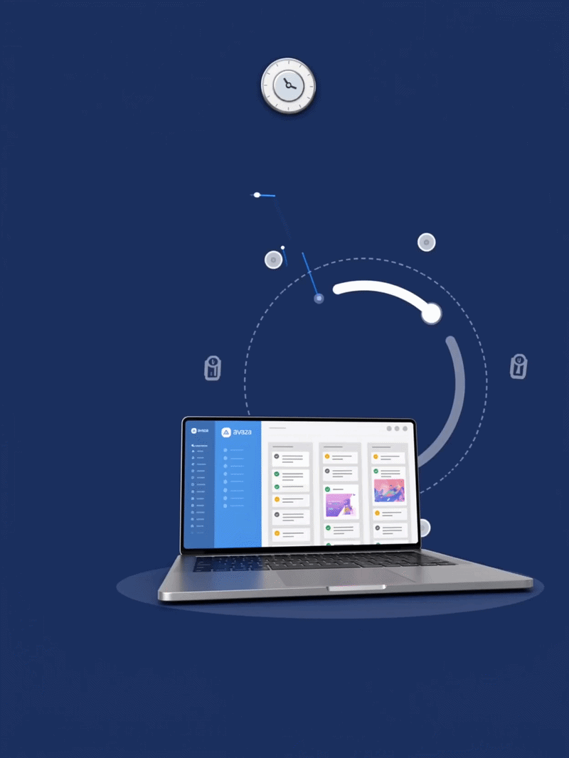 Custom software workflow animation